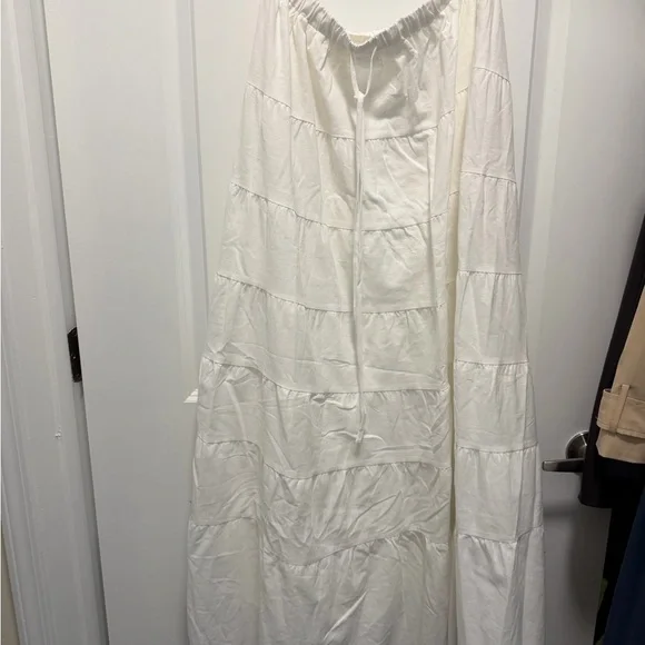 Peppermayo White Tiered Maxi Skirt - Picture 3 of 4